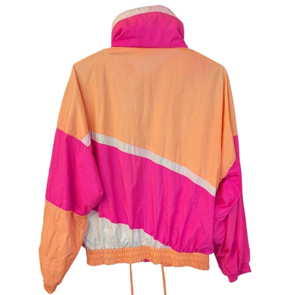 1990's Neon Jacket CB Sports Windbreaker Jacket -Women's Medium - Picture 2 of 12